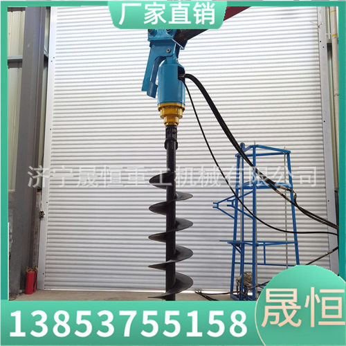 光伏螺旋钻机 旋挖潜孔光伏电线钻杆打洞机 挖树坑路灯钻孔机现货