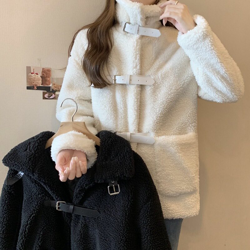 秋冬羊羔绒外套女皮草韩