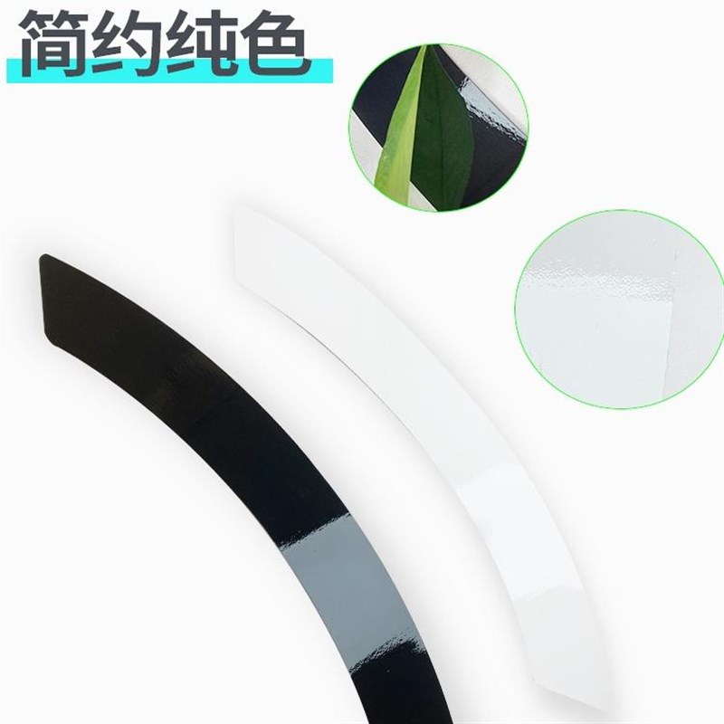 汽车磁吸轮眉防撞亮条黑白光防剐蹭轮廓碰撞隐形装饰防护胶条改装