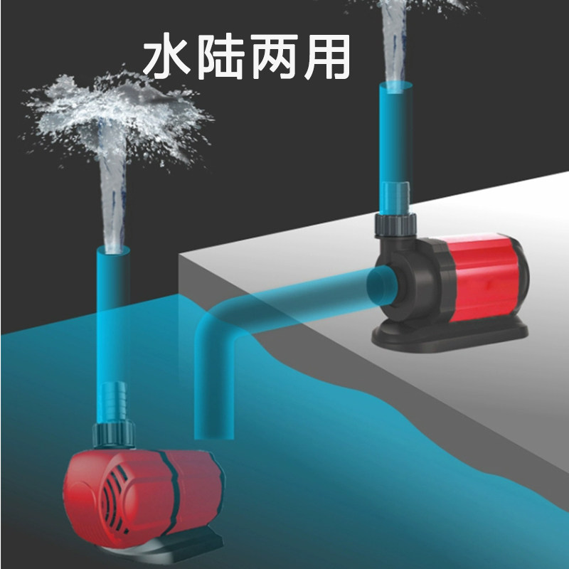 龙鱼鱼缸底过滤变频水泵潜水泵鱼池底吸鱼粪便泵水循环底滤水族箱