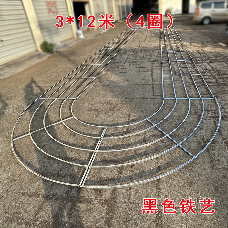婚礼堂婚庆道具铁艺吊顶椭圆环婚礼舞台造型水晶珠帘菠萝珠串架子