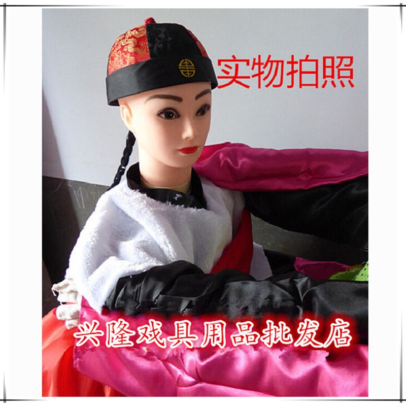 二鬼摔跤夫妻摔跤二人斗二人把社火伴玩二鬼打架夫妻打架杂耍道具