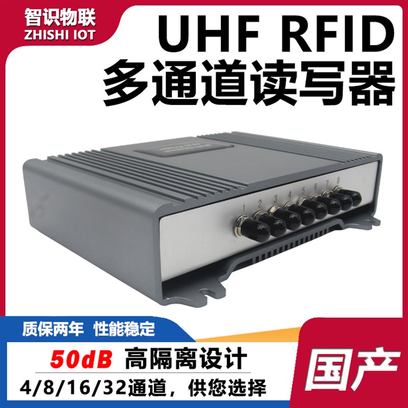 超高频远距离读头高性能阅读器UHF读卡器rfid读写器多通道分体式图片
