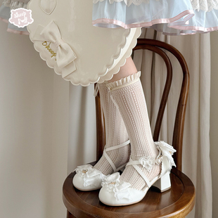 【现货】小恋曲凉鞋 绵羊泡芙Lolita夏日单鞋缎皮哑光pu