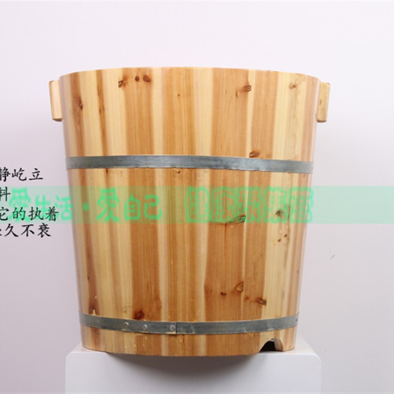 儿童洗澡木桶圆形浴桶洗澡沐浴可坐家用泡澡桶加厚小孩沐浴桶保温