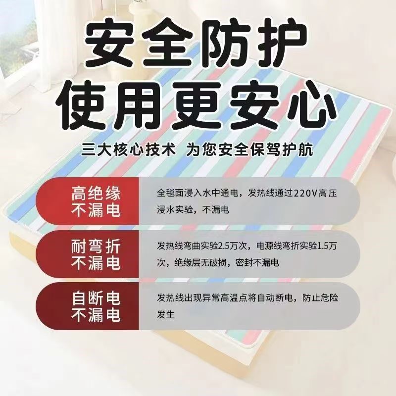 电热毯超大3米2.2米2米大尺寸加大农村炕榻榻米大炕大号电褥子