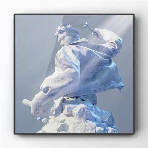 王以太专辑艺术挂画卧室客厅说唱rapper高级感沙发空白墙壁画相框