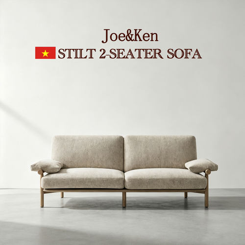 JK&STILT原木风布艺沙发双人客厅