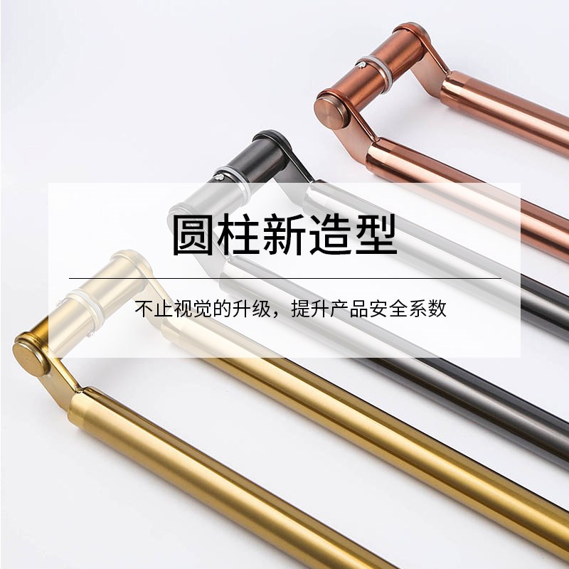 刀型304不锈钢玻璃门把手拉手地弹簧无框有框门大拉手大门拉手厚图片