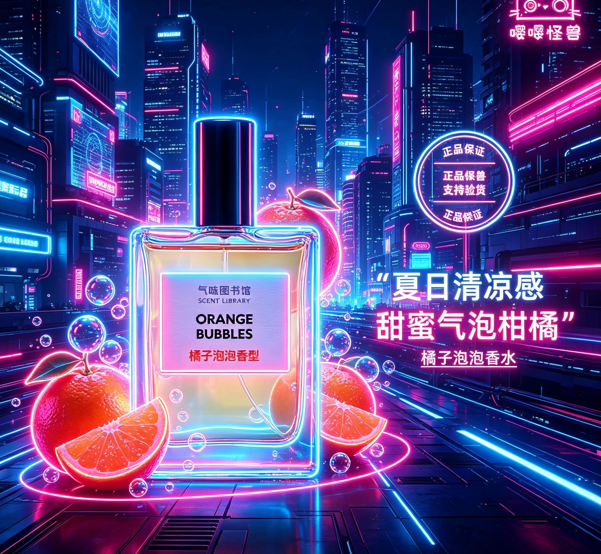 气味图书馆橘子泡泡香水 柑橘汽香水
