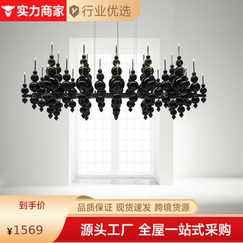 广东中山厂家 现代简约轻奢客厅餐厅吊灯 卧室创意别墅酒店高档灯