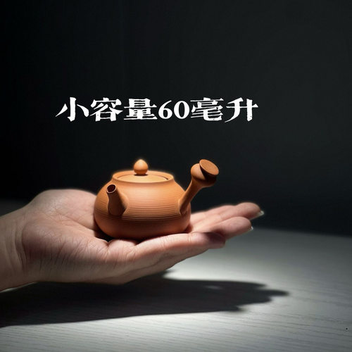 潮州迷你急须壶半手工壶侧把小容量工夫茶急须壶泡茶壶60毫升茶具