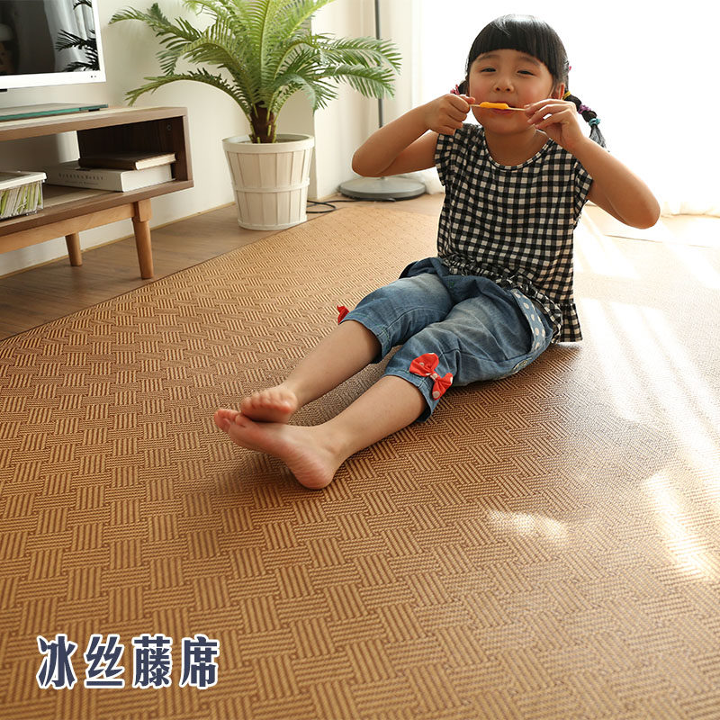 藤席地毯客厅儿童加厚地铺垫家用茶室榻榻米垫子地垫铺毯地台垫