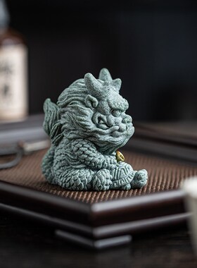 青砂石神龙香插中式居家桌面装饰摆件办公室创意香座香薰炉装饰品
