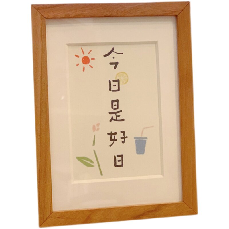 办公室字画餐桌摆画家居民宿摆件座右铭创意趣味字画 文艺 小清新