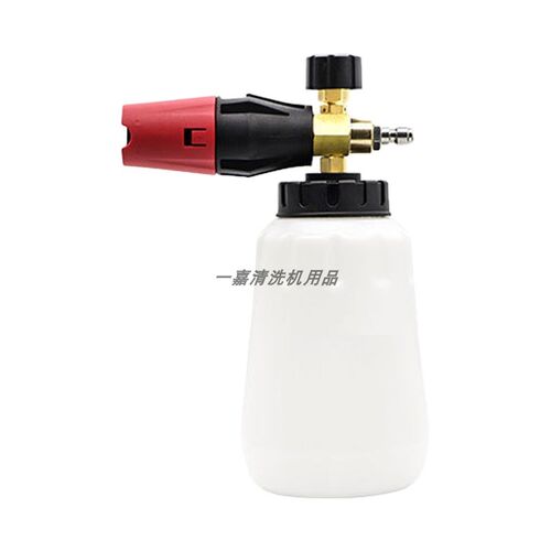 高压洗车机洗车打沫泵双色大嘴泡沫壶PA喷壶雪花扇形台州水枪快插