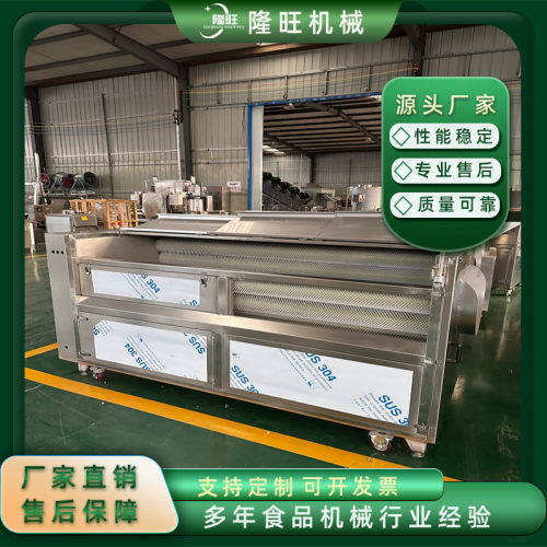 商用不锈钢毛辊清洗去皮机土豆莲藕马蹄生姜脱皮机自动毛刷洗菜机