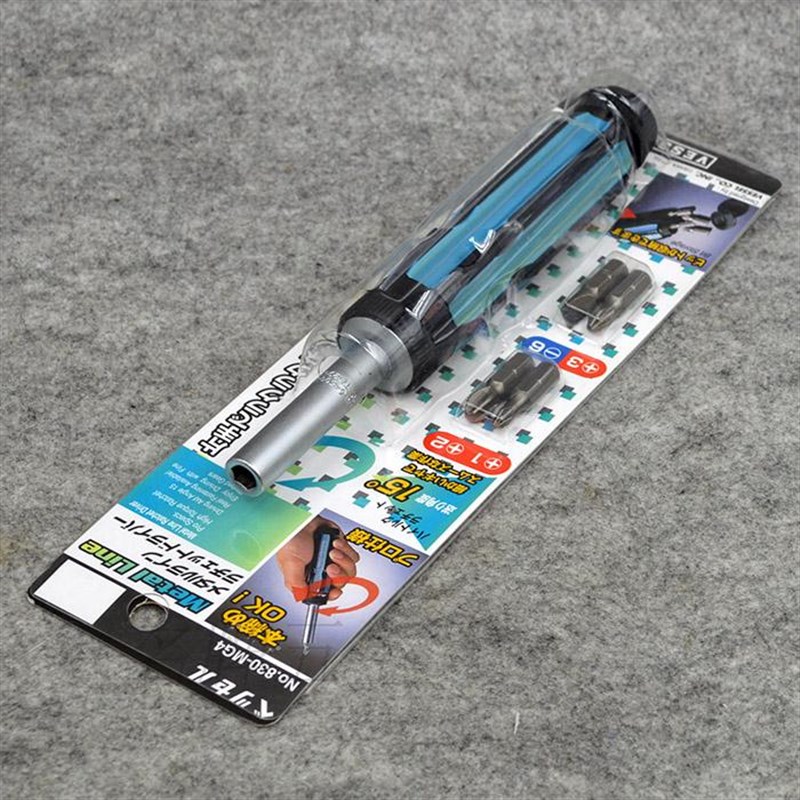 日本威威 VESSEL 棘轮螺丝刀套装起子 带4批头 830-MG4 820FX-4图片
