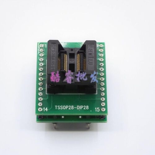 TSSOP28转DIP28座子兼容TSSOP20 TSSOP8 16 测试座 烧录座 弹跳座