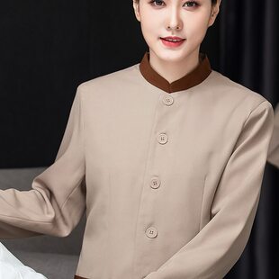 保洁服短袖员酒店工作服夏装女房保洁饭店服务员秋冬套装清洁工客