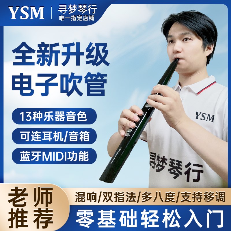 多功能电子吹管十老n年人初学入门萨呐斯唢克笛子二胡中三种乐器