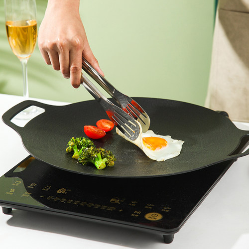 韩国烤盘家用麦饭石电磁炉韩式烤肉锅商用不粘锅卡式炉户外铁板烧