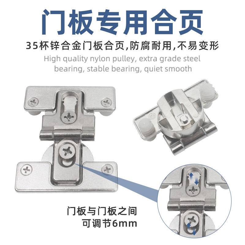 金属衣柜无下轨折叠门吊轨全套步入式衣帽间推拉移门轨道五金配件