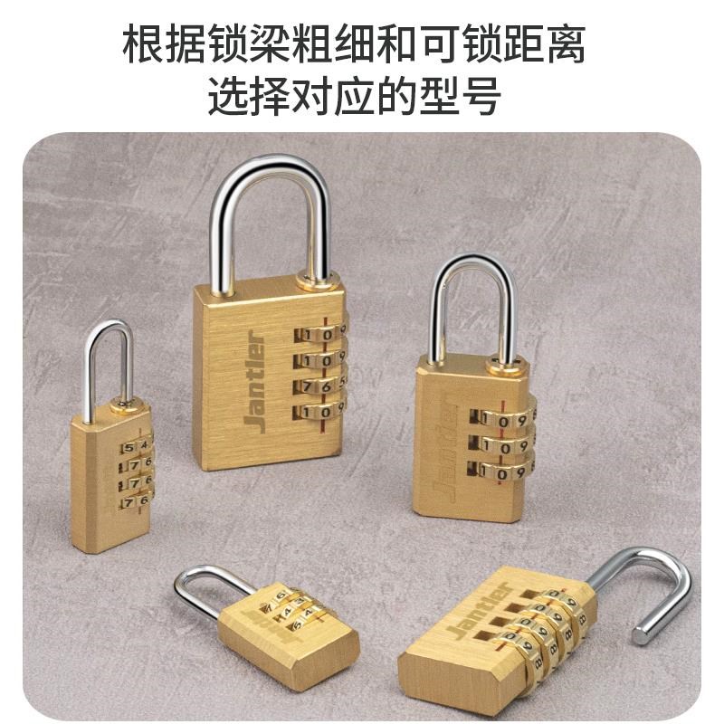 黄铜密码锁锁型家用池沐门挂锁宿舍子锁头储物柜行小李箱学生防盗图片