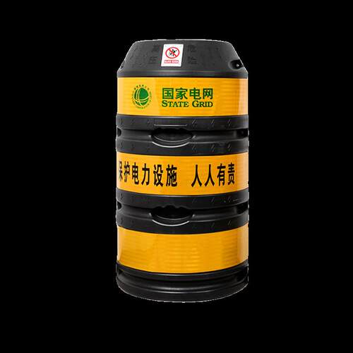 电线杆警示灯防撞贴圆柱型防撞桶保护反光膜电杆闪光灯警示贴