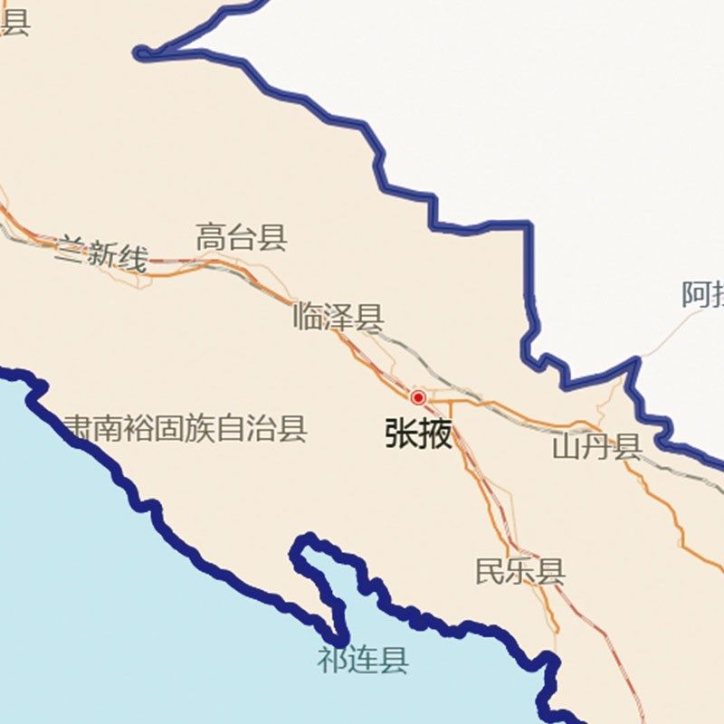 2026新款中国西北区域地图贴图办公室挂图西北五省地图超大装饰画