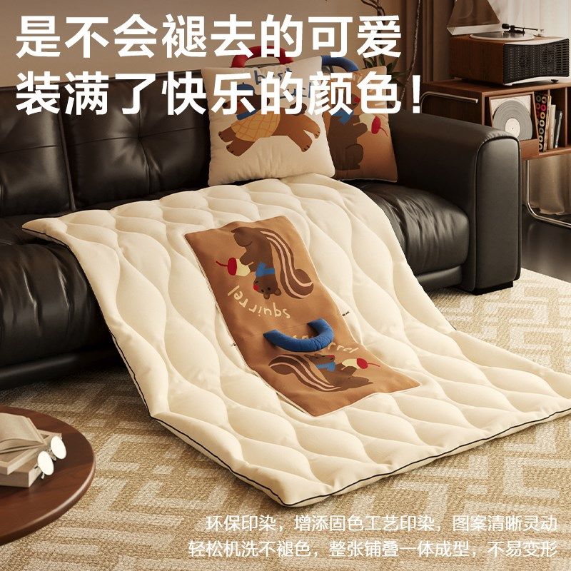 御尚居抱枕被二合一手拎手提空调车用靠枕卡通折叠两用办公室毯子