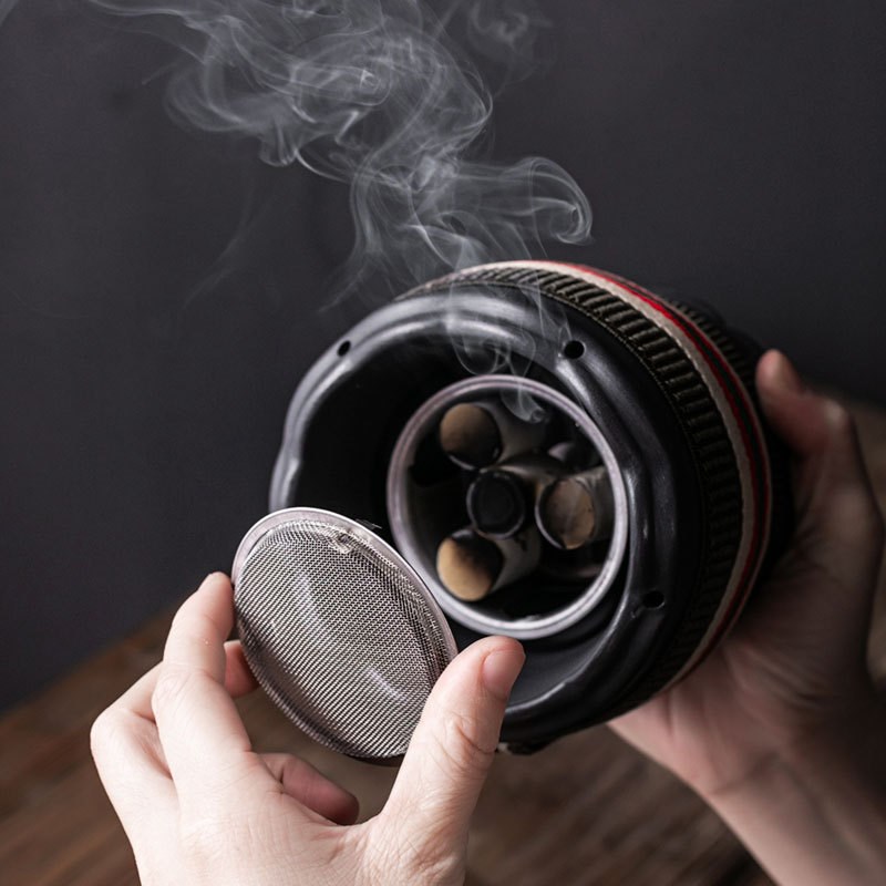砭石莲花灸罐陶瓷大号多功能刮痧一体罐背部大火温灸罐中医扶阳罐