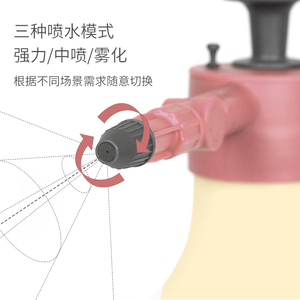 虹越花彩师浇花家用喷壶气压式万向喷头手动压力浇水壶喷雾养花