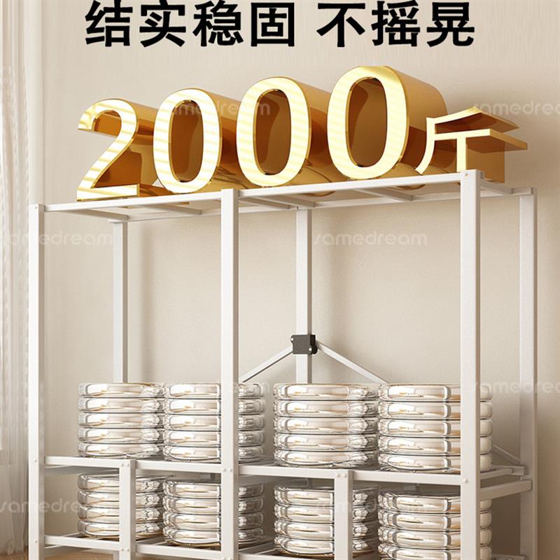 简易衣柜家用卧室一体式折叠免安装布衣橱加粗厚全钢架金属收纳柜