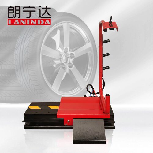 朗宁达红色轮胎举升机 平衡机专用气动升降托胎机 汽车维修工具