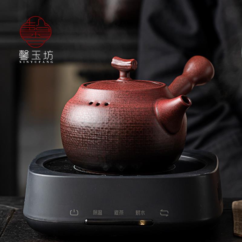 可干烧可明火罐罐茶户外围炉煮茶壶烤奶茶侧把陶壶电陶炉煮茶器