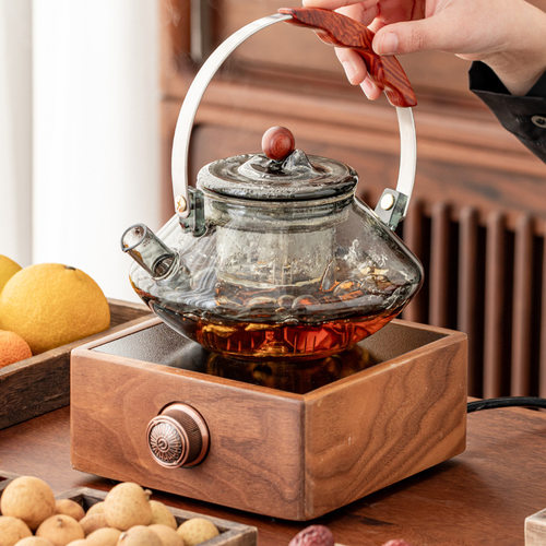 胡桃木电陶炉煮茶静音小型家用