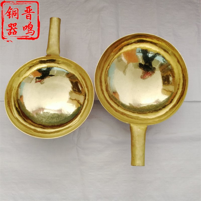 纯铜铜锅 纯手工铜锅 黄铜铜锅 炒锅 家用优质精品锅