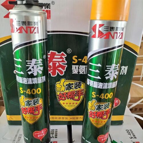 三泰发泡胶发泡剂S-400聚氨酯发泡粘胶填缝剂门窗专用填缝堵漏900