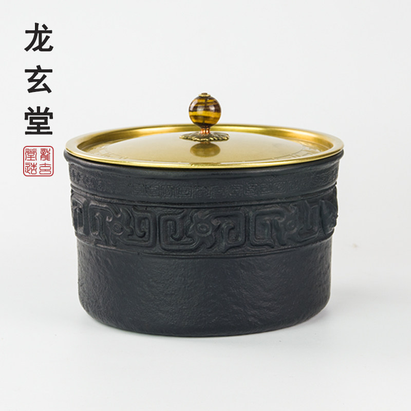 功夫茶具消毒锅茶洗茶杯嵌入式电磁炉电陶炉铁壶铸铁消毒锅带盖