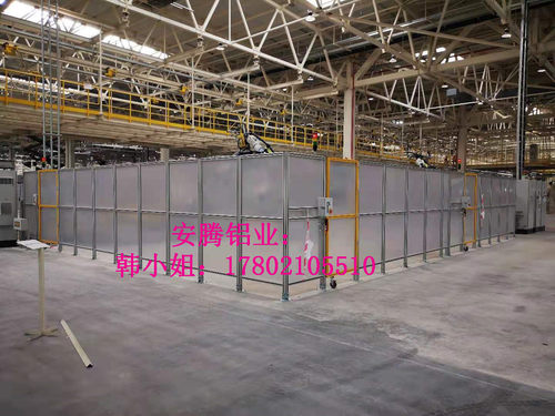 4545铝型材围栏/透明亚克力工业机械设备围栏专业定制机器人围栏