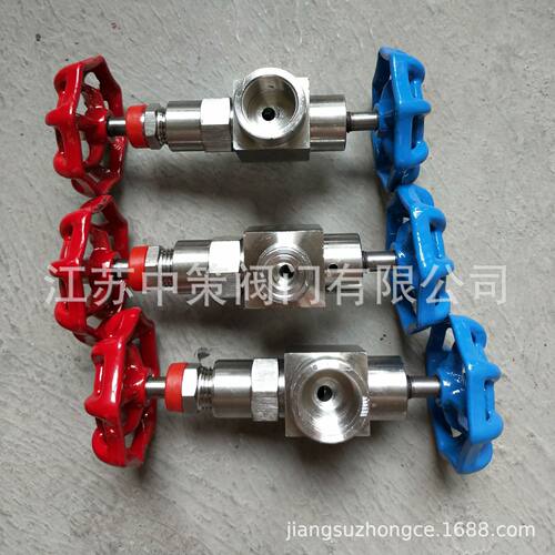 J19W-160P不锈钢压力表三通针型阀 SS304压力表针型阀 DN6 10 15