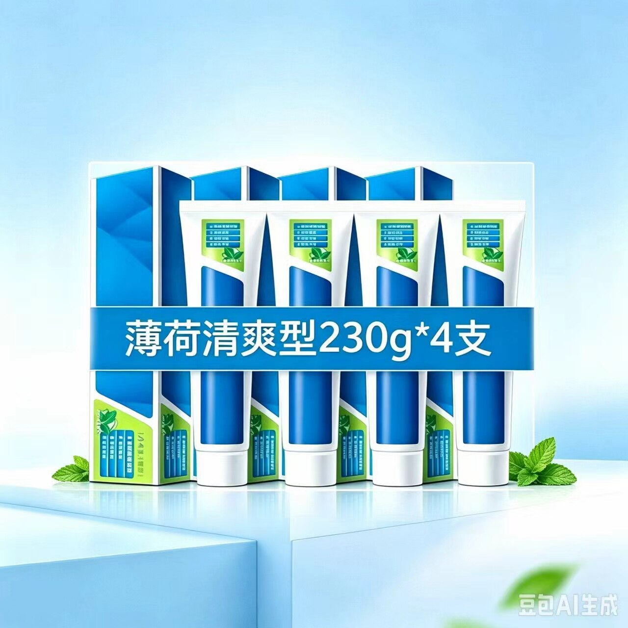 230g薄荷清爽护齿保护牙龈健康清新口气大容量家庭装