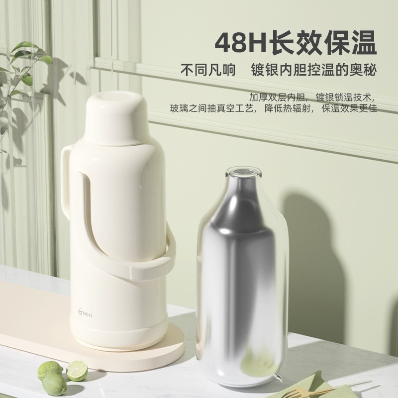 老式热水瓶玻璃内胆3.2L8磅大号加厚暖壶2.0升5磅小号冬天开水瓶