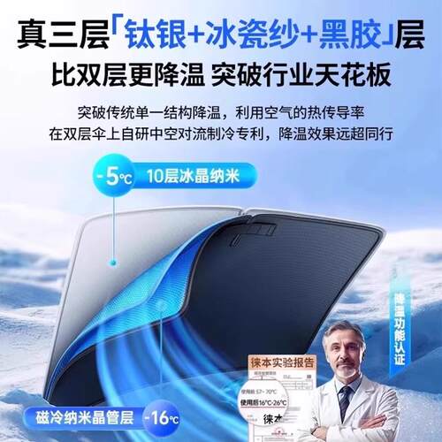 适用奔驰C级E级/c260L/e300l/GLB/GLC汽车遮阳前挡帘防晒隔热伞罩