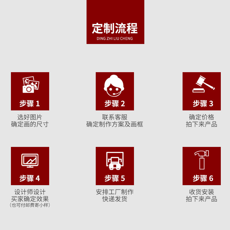 来图定制山水画有框装饰画油画新中式挂画北欧风小清新挂画
