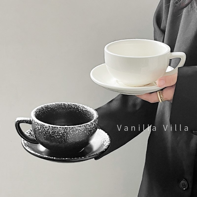 高颜值咖啡杯碟陶瓷高档精致蛋杯专业拉花拿铁杯办公室咖啡杯子