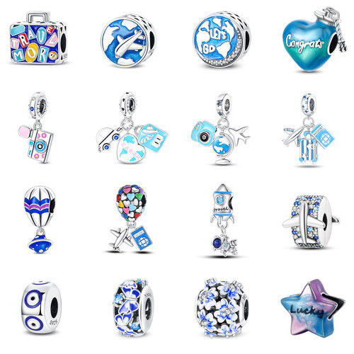 创意蓝色旅行串珠beads串珠DIY