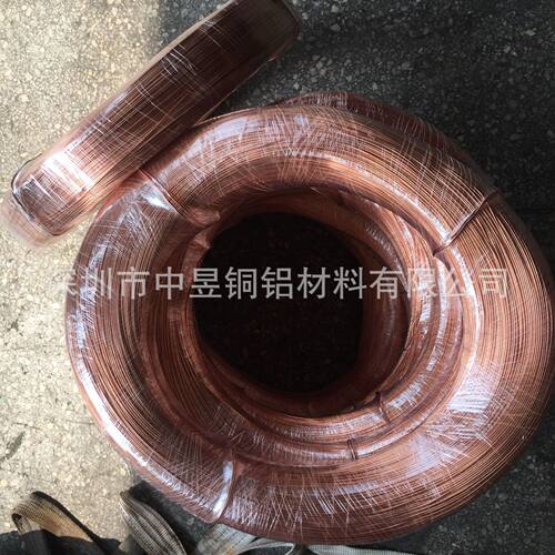 现货供应焊接软紫铜线 半硬高精T2红铜线 盘圆线 铆钉铜线