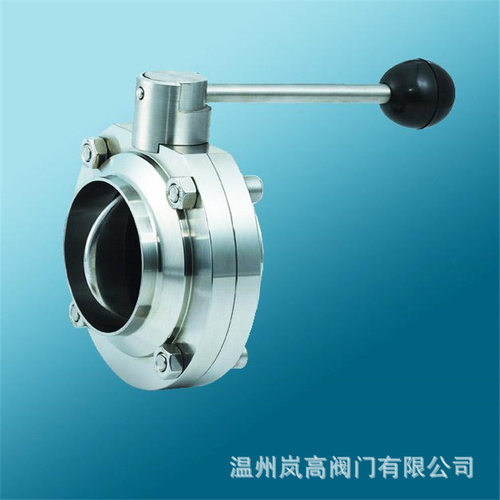 现货供应 卫生蝶阀 304不锈钢材质 卡箍式蝶阀 D81X-10P Ф32